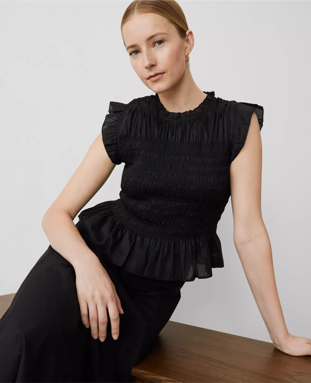 Smocked Ruffled Top