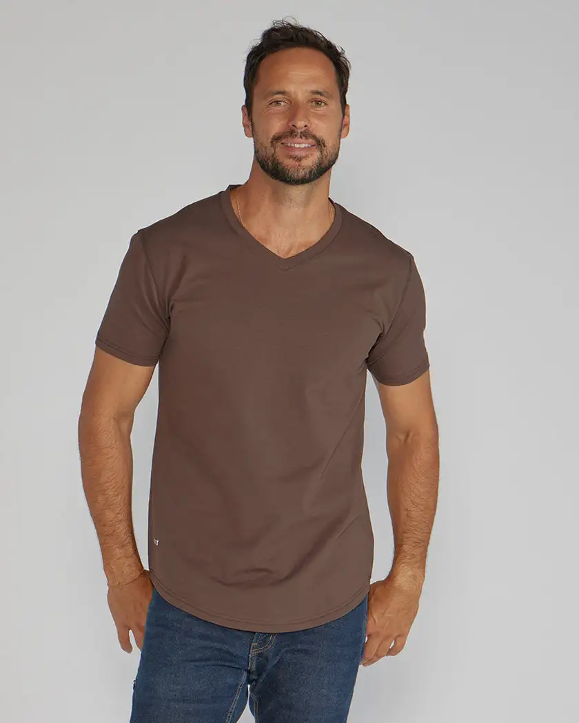 Drop-Cut V-Neck: Lux
