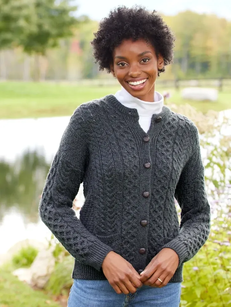 Women's Irish Wool Timeless Cardigan