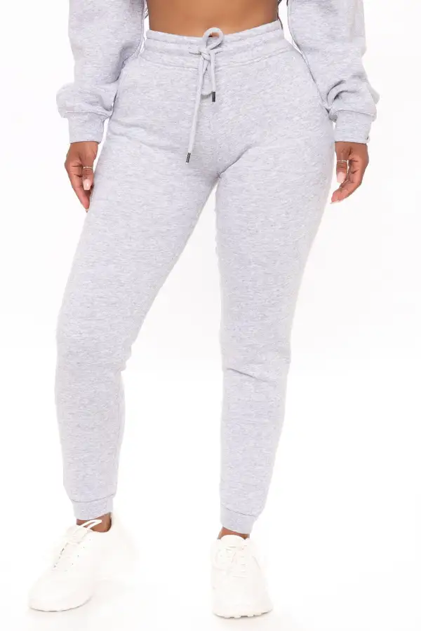 Look Again Joggers - Heather Grey