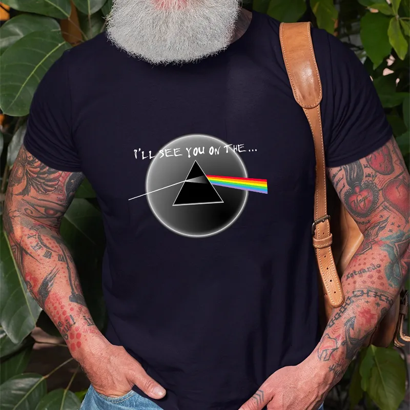Pink Floyd I'll See You on the Print Men's T-shirt
