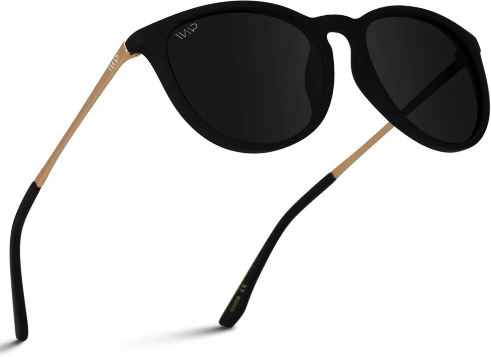 WearMe Pro Women's Round Sunglasses with Polarized UV Protection, Trendy Retro Designer Style