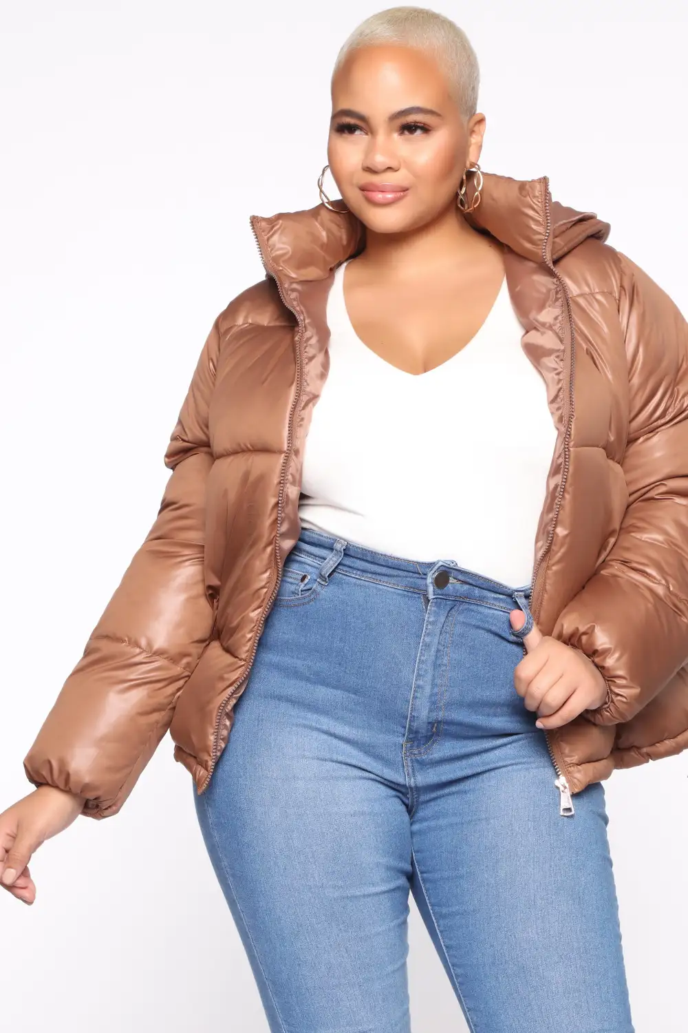 Don't Rain On My Puffer Jacket - Camel