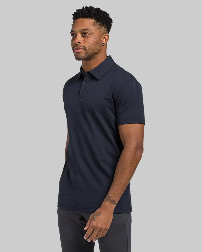 Lux Straight Hem Polo