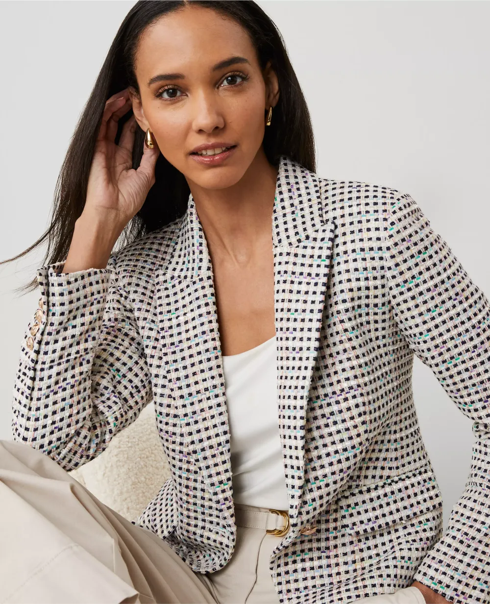 Tweed Fitted Blazer