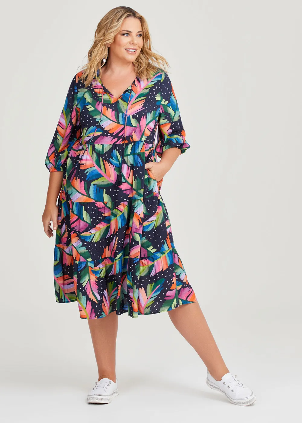 Natural Dreamy Tropics Dress