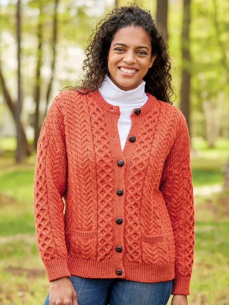 Women's Irish Wool Timeless Cardigan