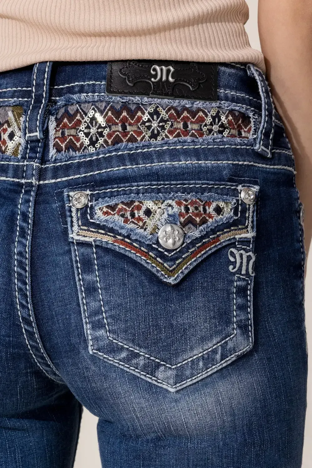 Retro Insert Bootcut Jeans