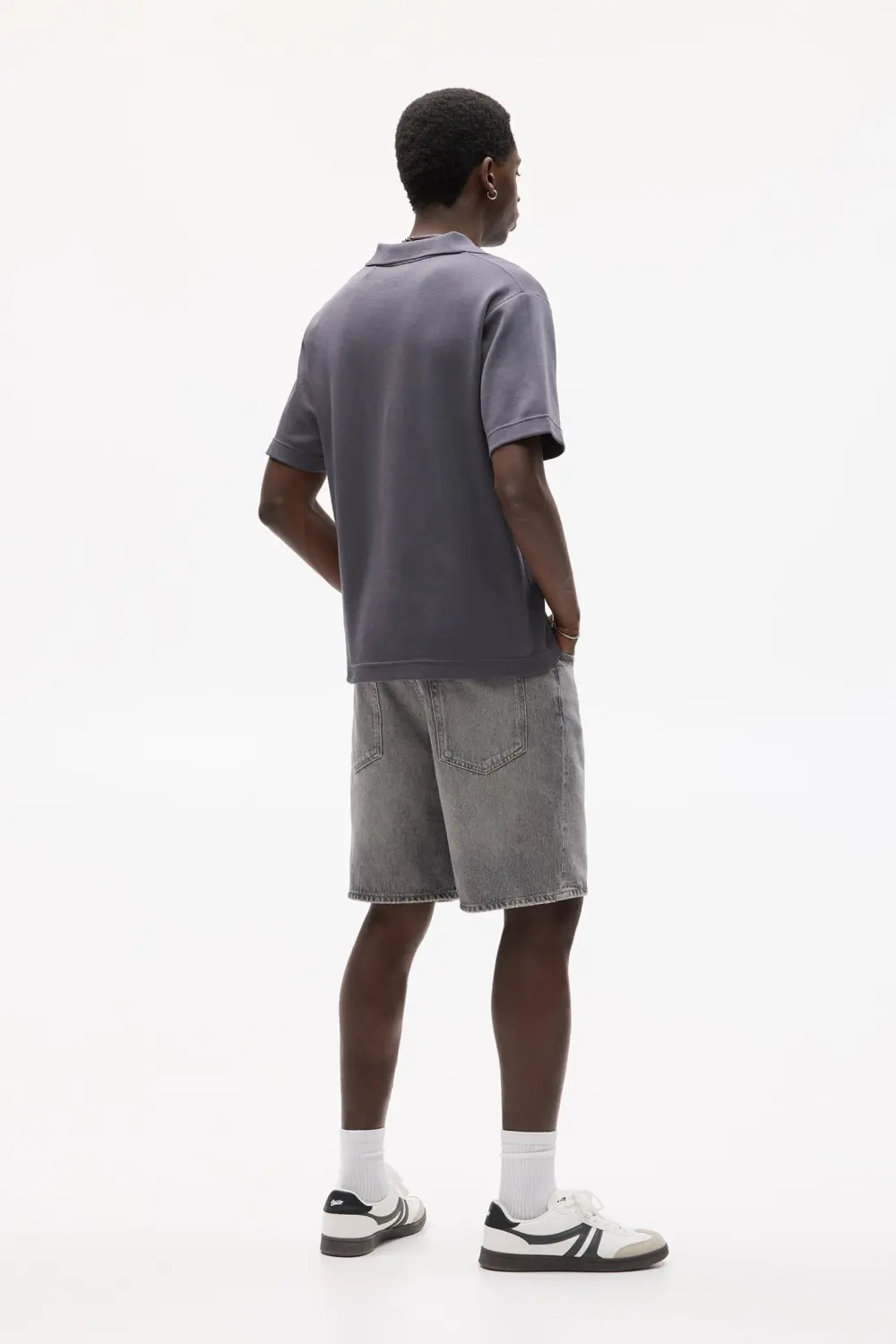 Standard denim Bermuda shorts