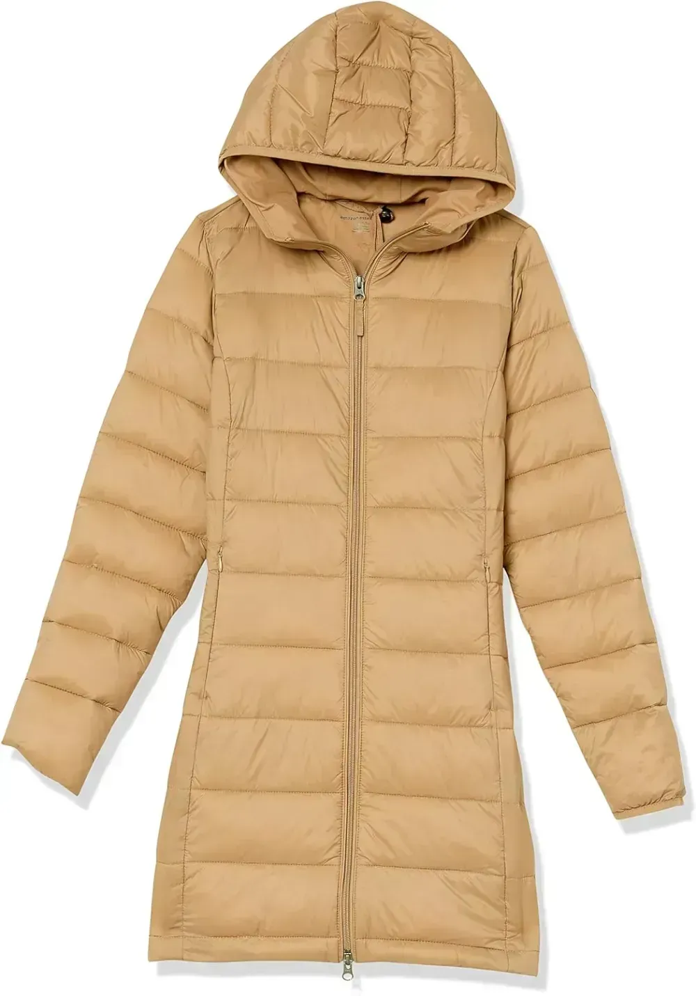 Women's Lightweight Water-Resistant Hooded Puffer Coat (Available in Plus Size)