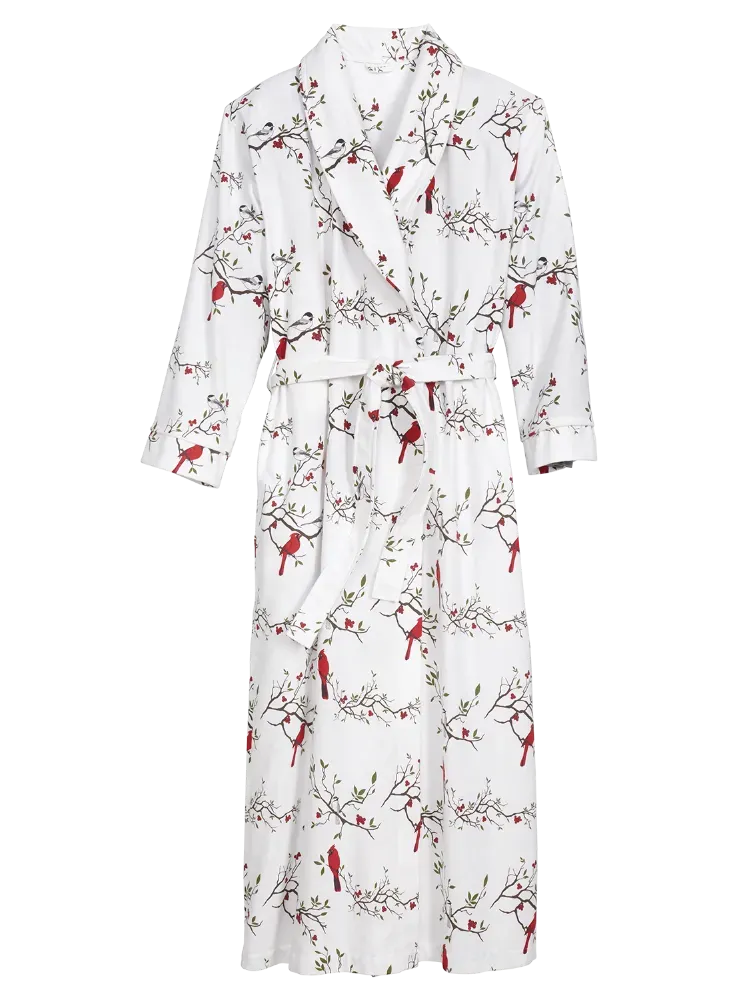 Women's Portuguese Cotton Flannel Wrap Robe