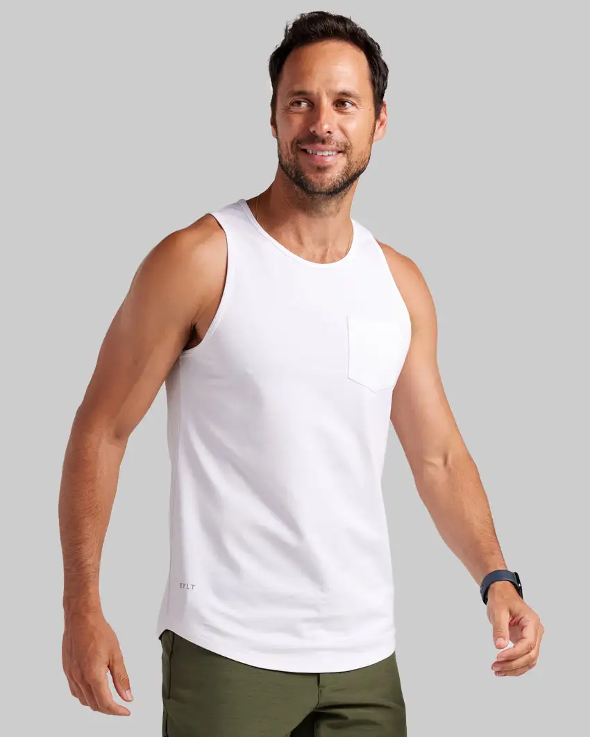 Lux Drop-Cut Pocket Tank