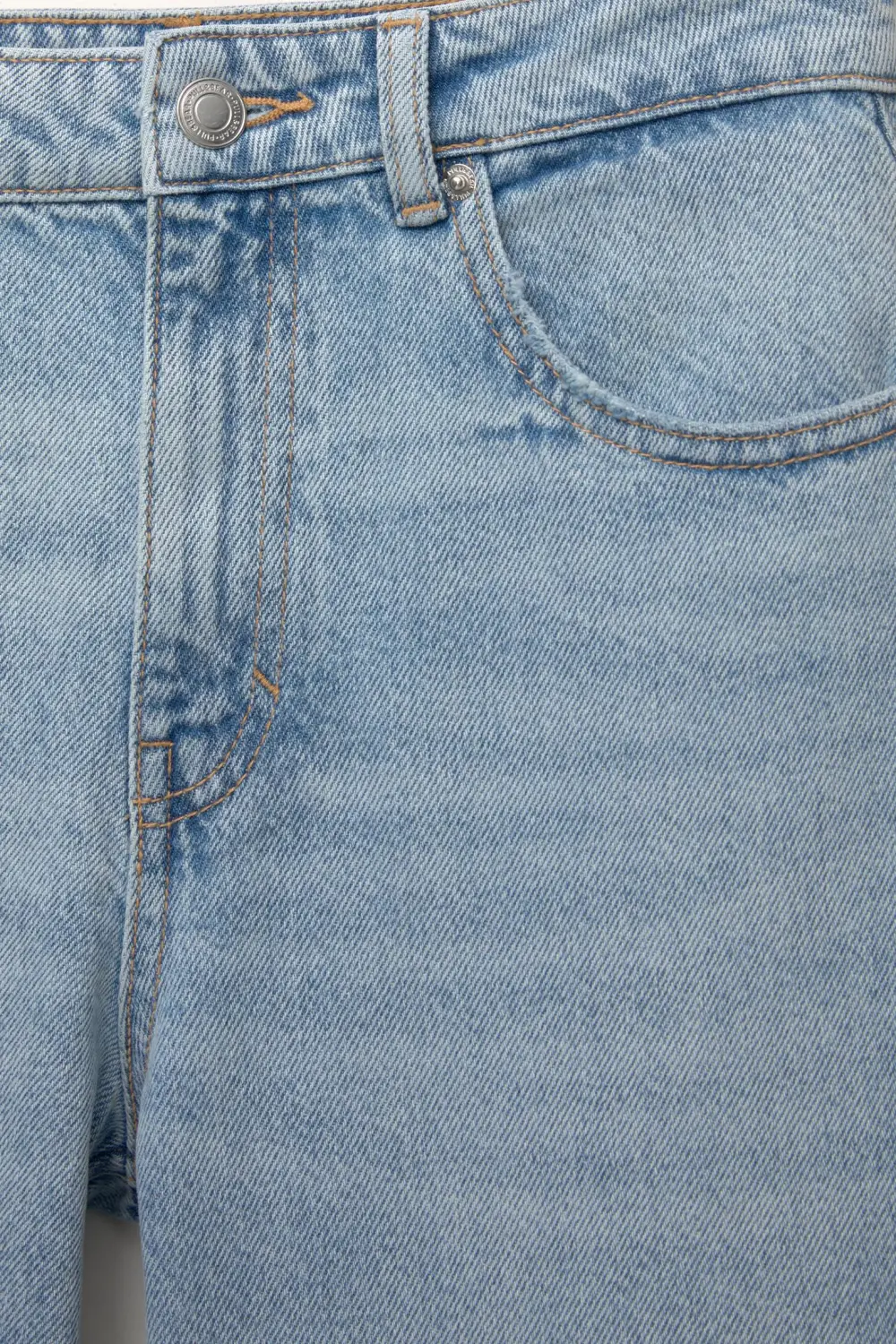 Jeans wide leg tiro alto