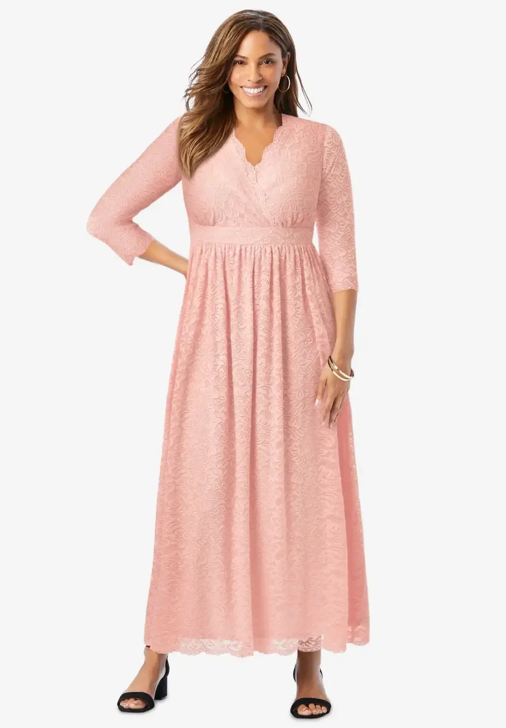 Stretch Lace Maxi Dress