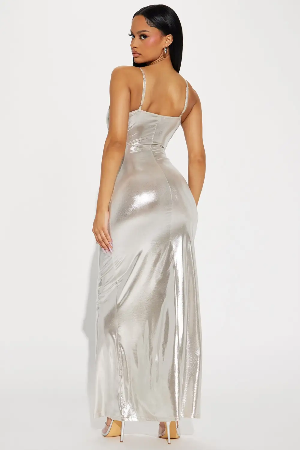 I'm Lavish Maxi Dress - Silver