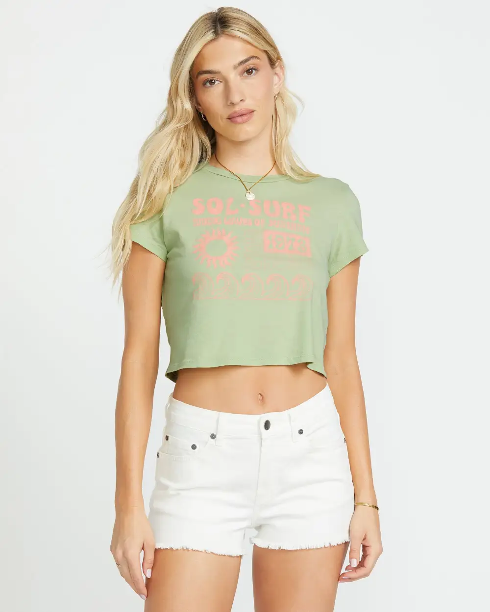 Sol Surf Tee - Pistachio