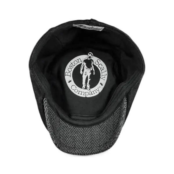 The Sidestreet Boston Scally Cap - Black