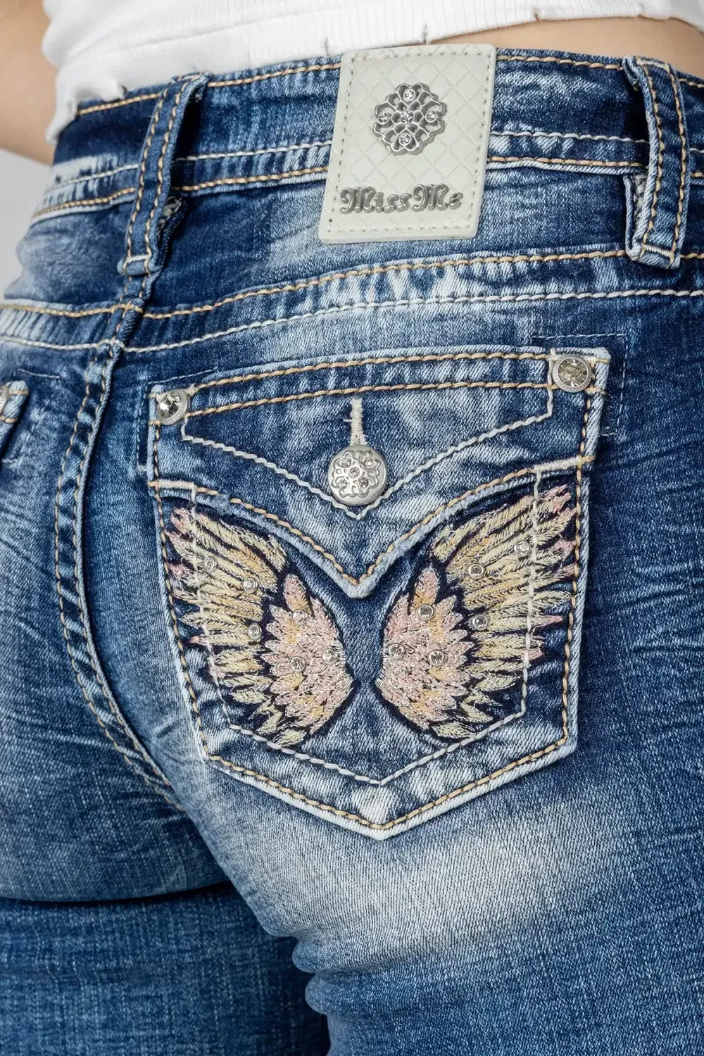 Pastel Angel Wing Bootcut