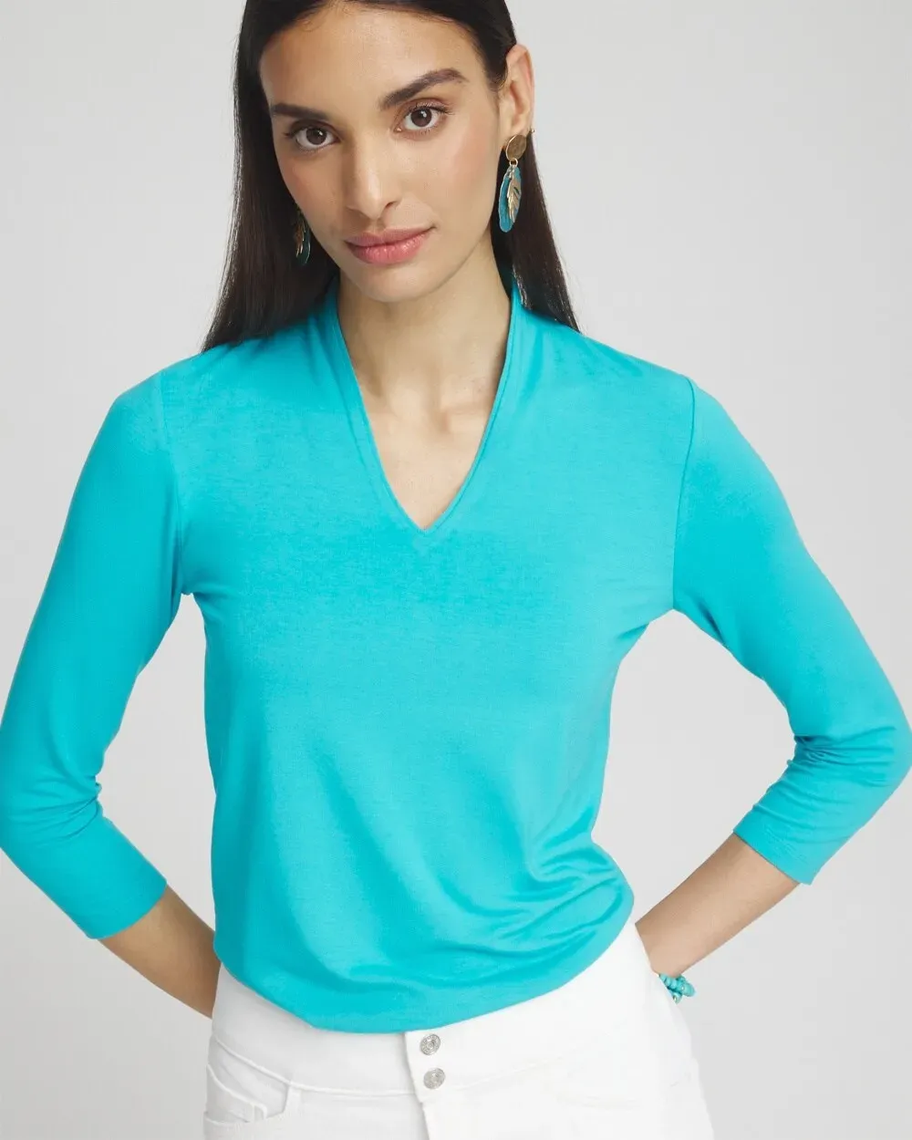 Touch of CoolTM 3/4 Sleeve Tee