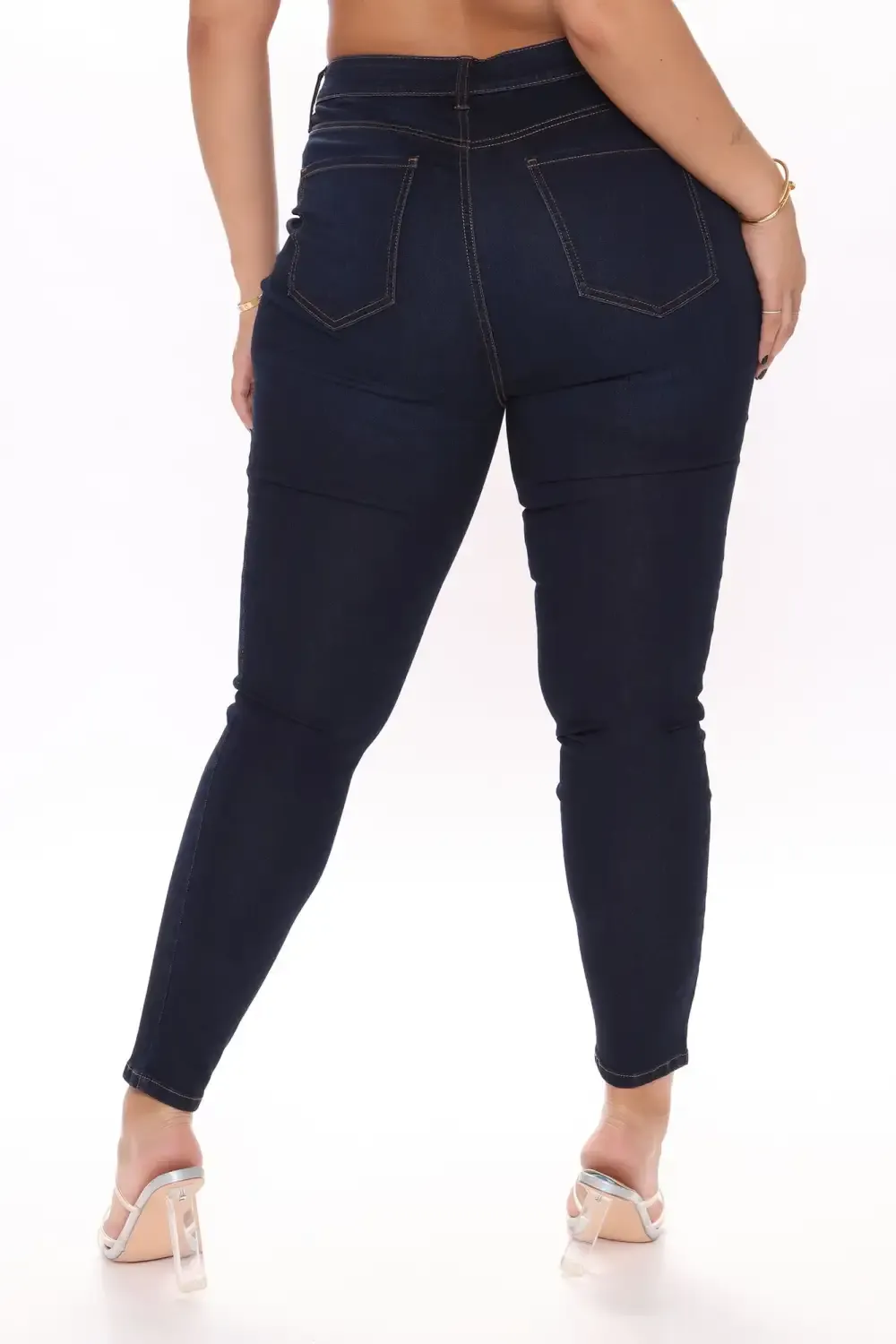 Flex Game Strong Low Rise Skinny Jeans - Dark Wash
