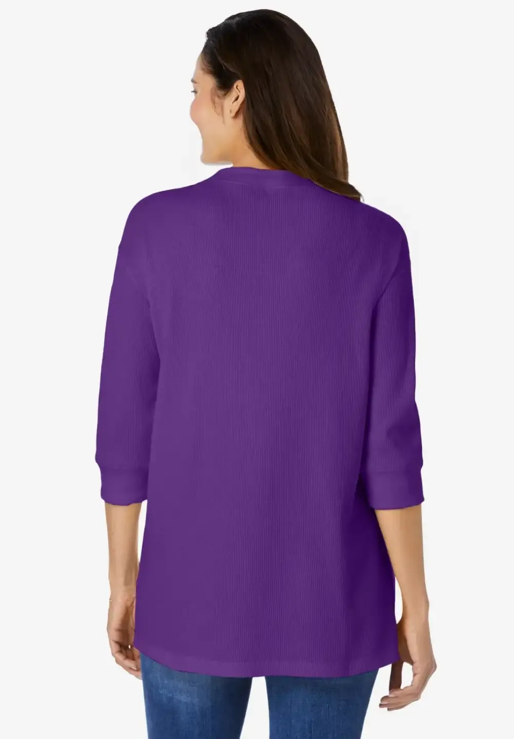 Three-Quarter Sleeve Thermal Sweatshirt