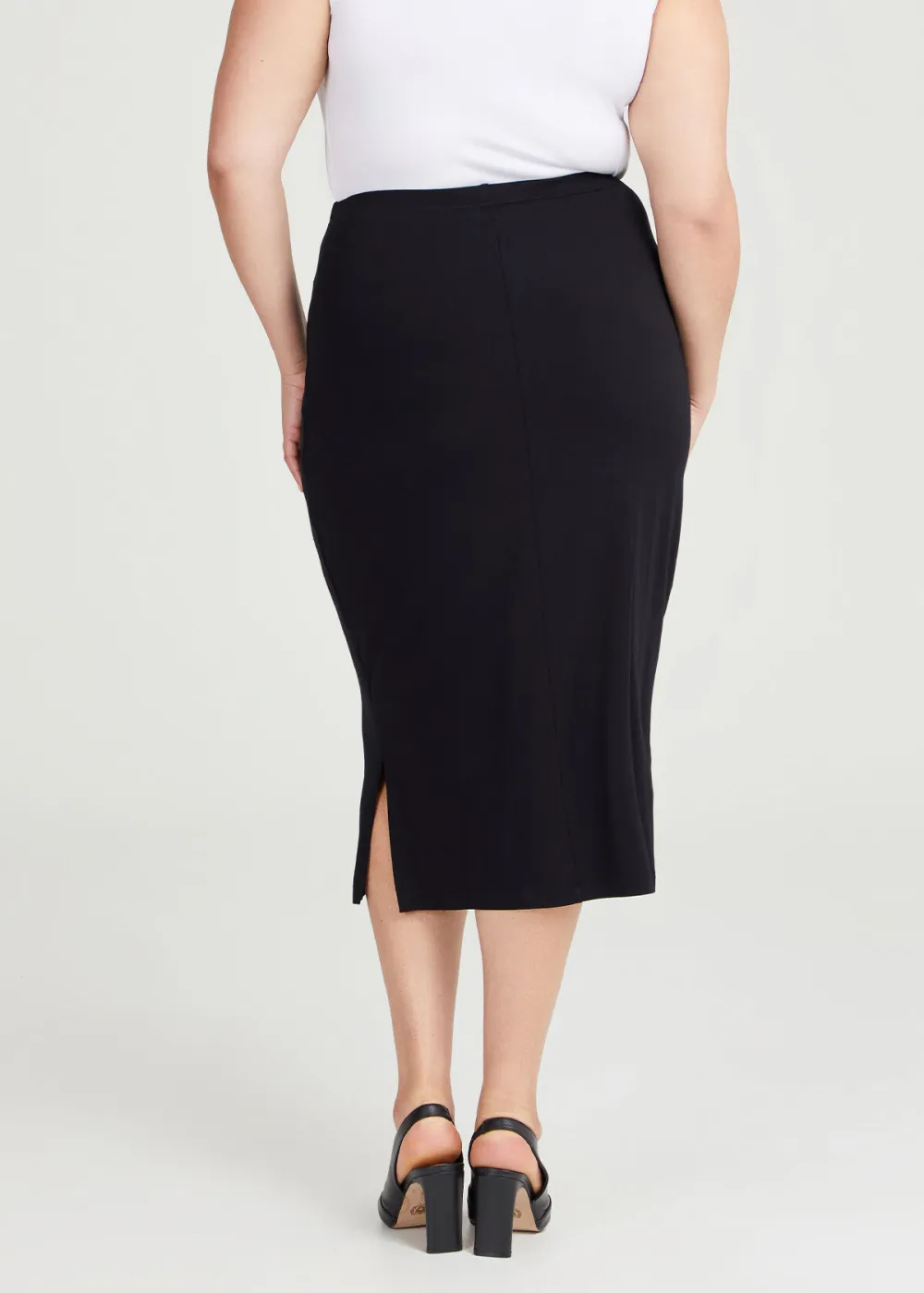 Bamboo Base Long Pencil Skirt