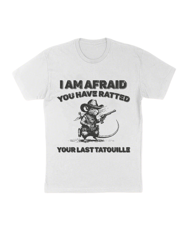 Mouse Print Cotton T-Shirt
