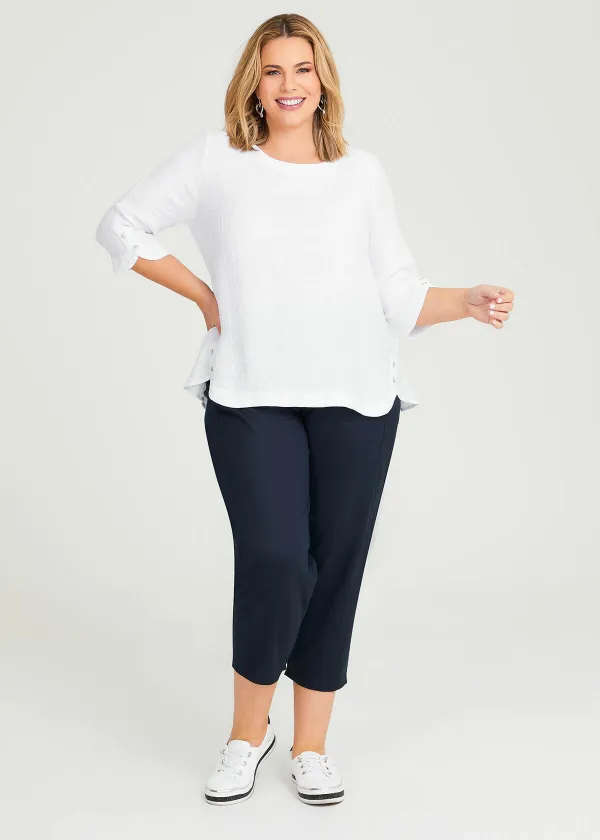 Amelie Natural Crinkle Top