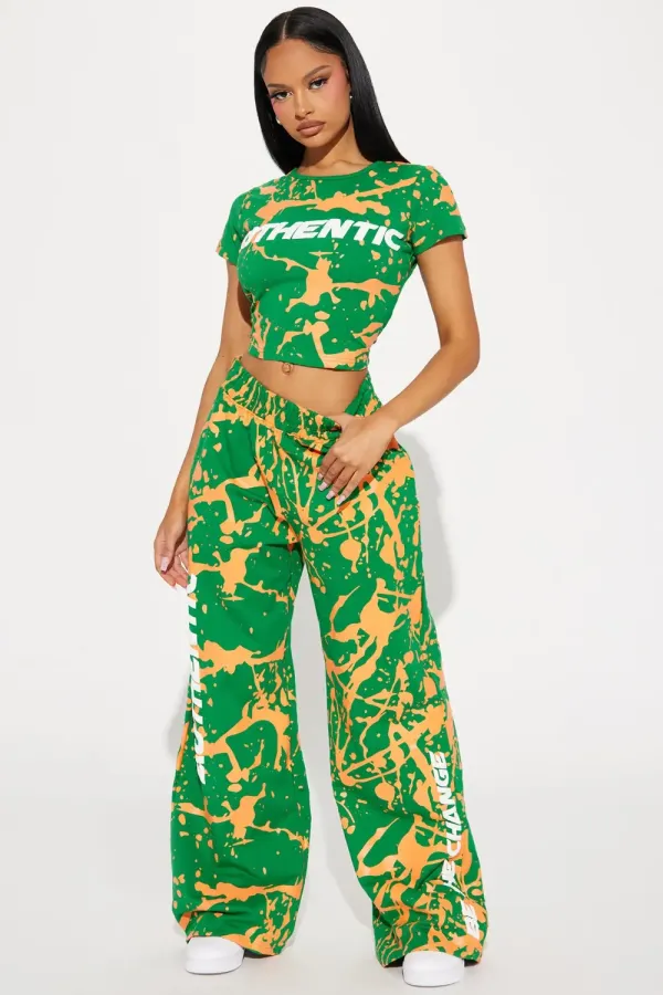 Be Authentic Short Sleeve Tee - Green/combo