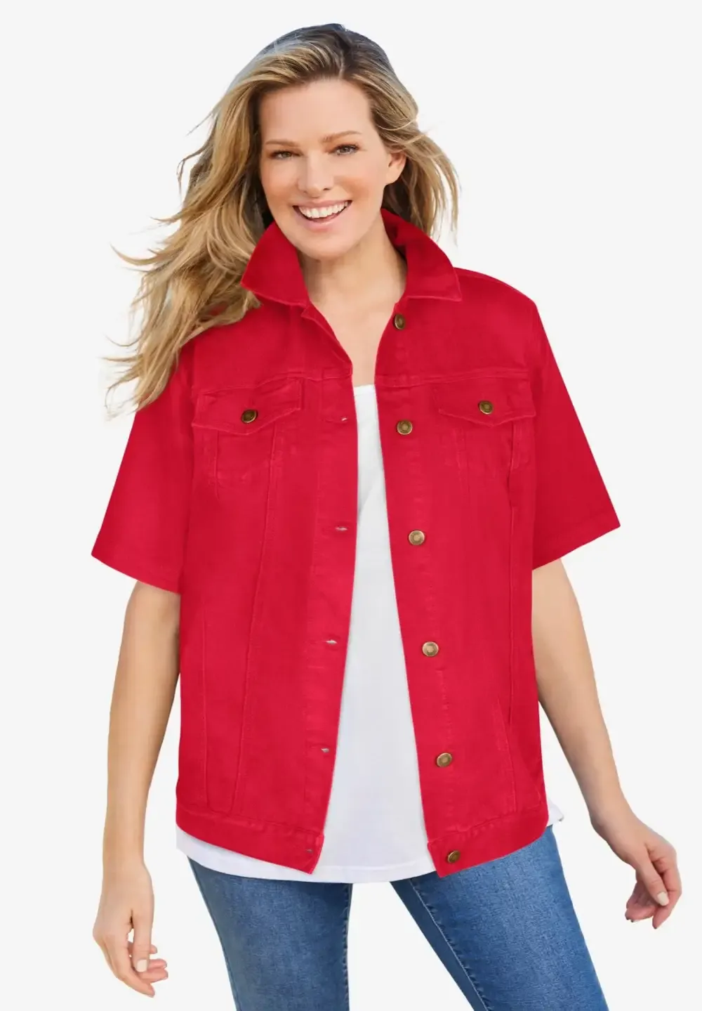 Short-Sleeve Denim Jacket