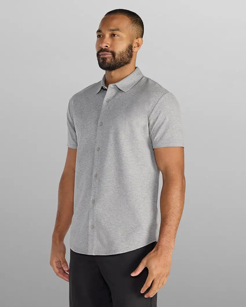 Lux Short Sleeve Button Down