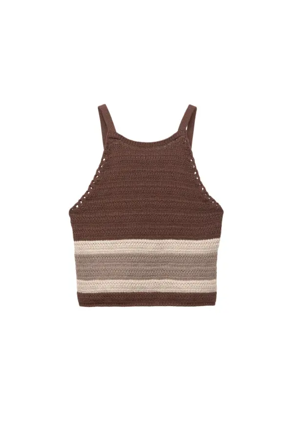 Striped knit top