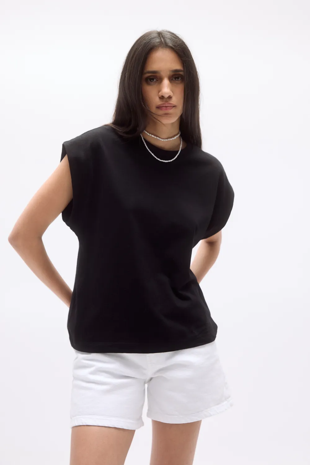 Camiseta manga sisa volumen