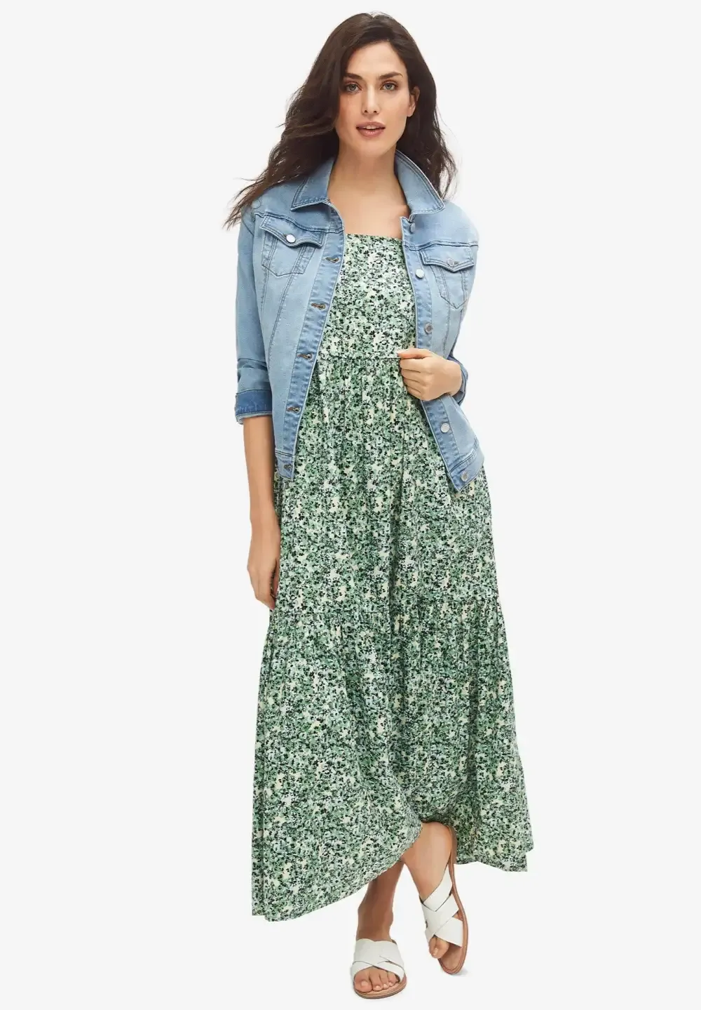 Tiered Cotton Maxi Dress