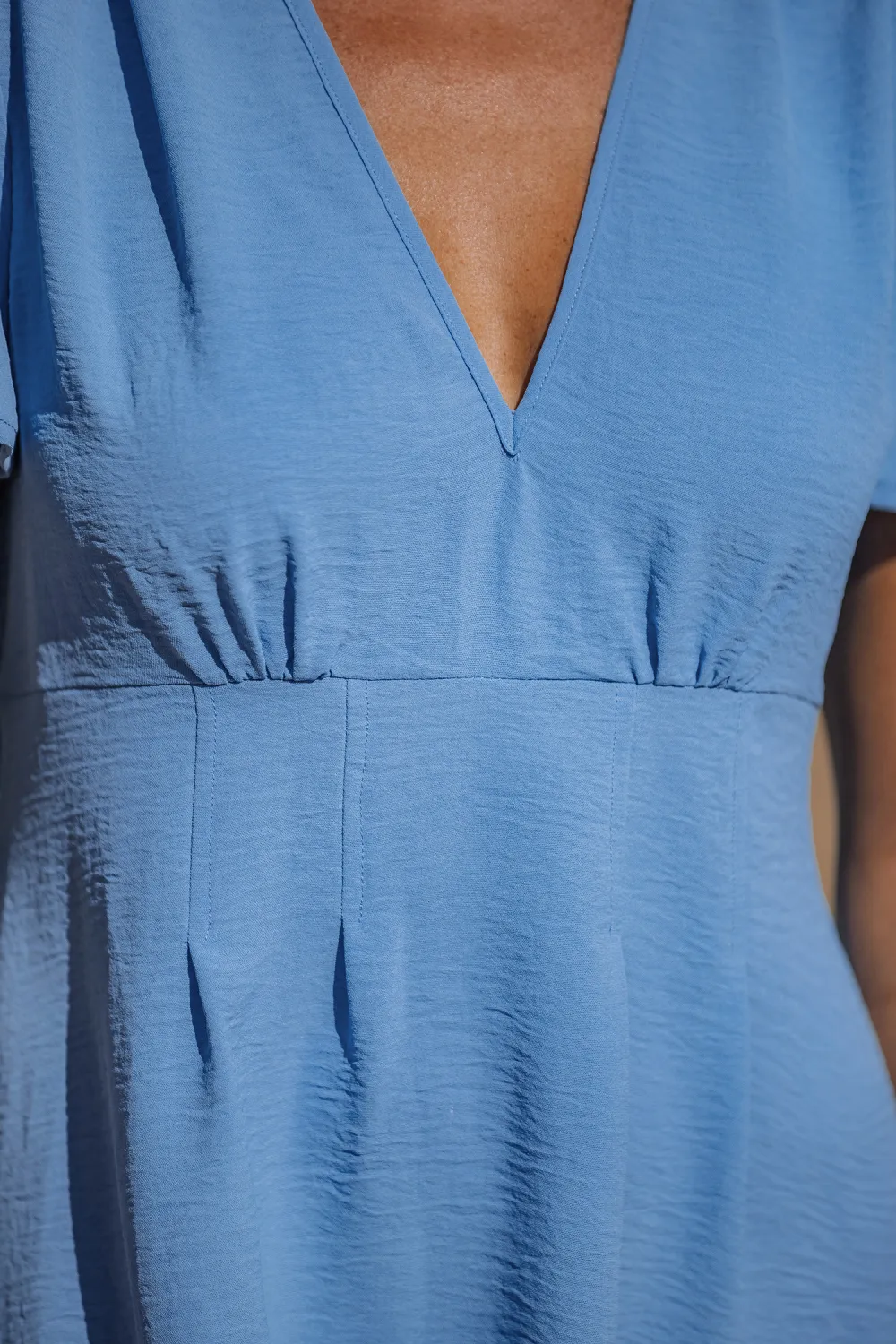 Hydrangea Garden Blue Mini Dress