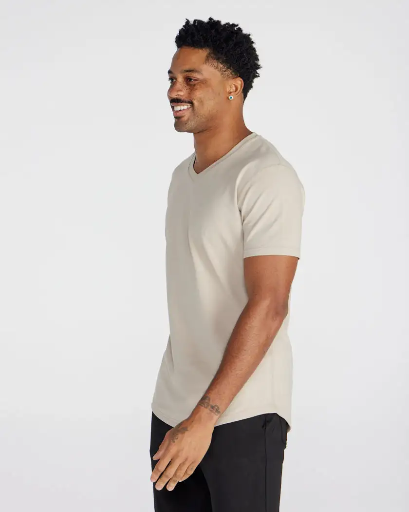 Drop-Cut V-Neck: Lux