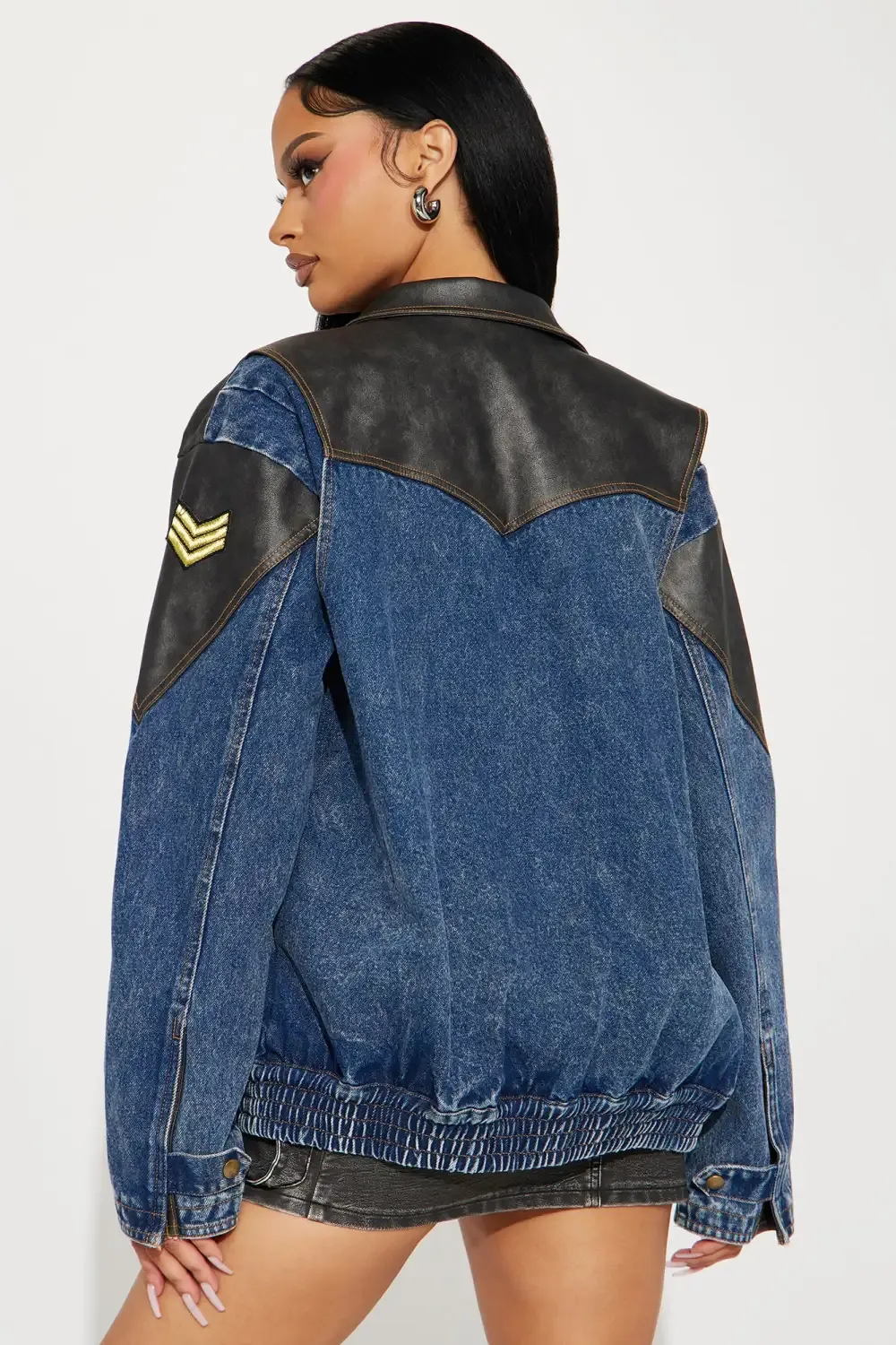 Two Sides Moto Jacket - Dark Wash