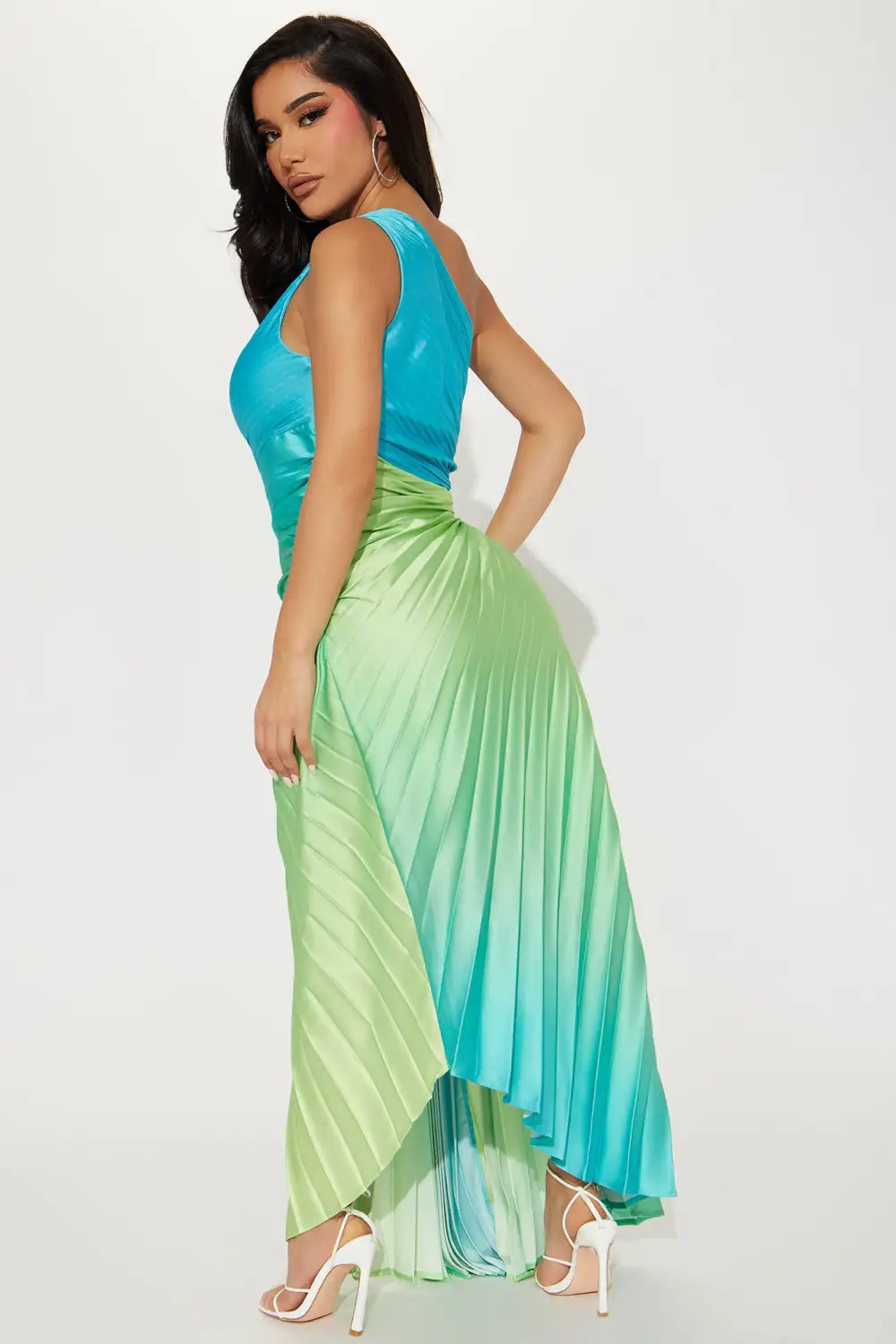 Tahiti Ombre Maxi Dress - Blue/combo
