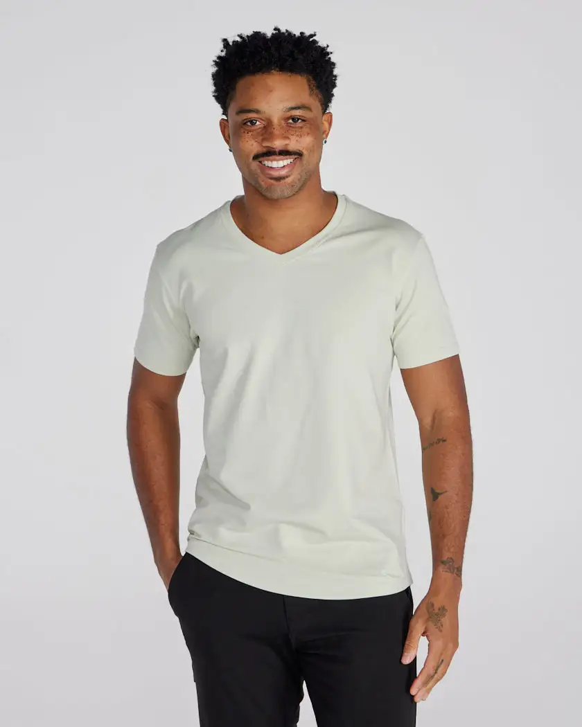 Drop-Cut V-Neck: Lux