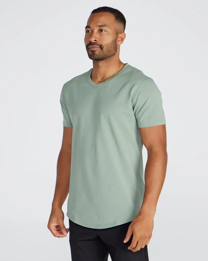 Drop-Cut V-Neck: Lux