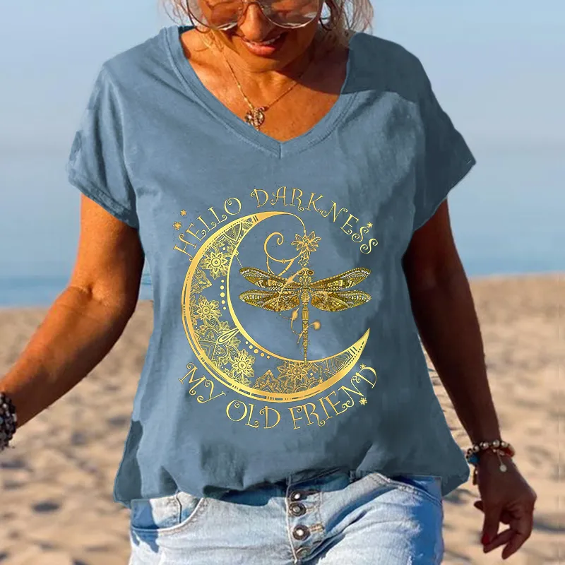 Hello darkness My old friend  Ladies Graphic Tees