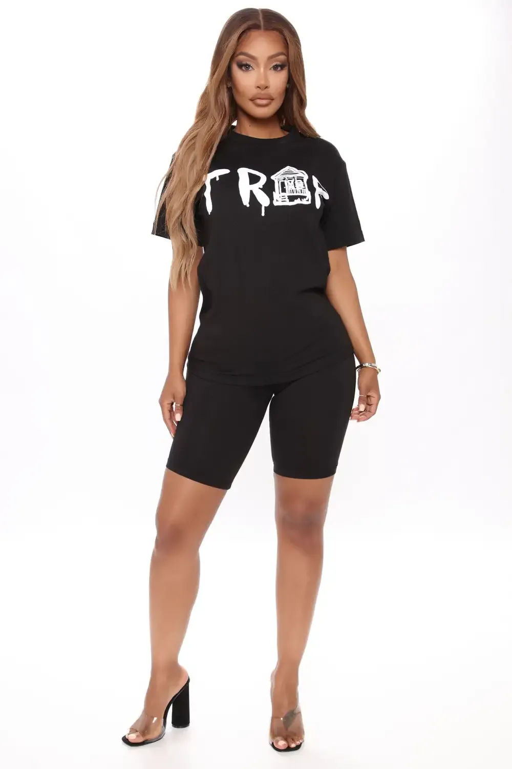 Trap House Short Sleeve Top - Black