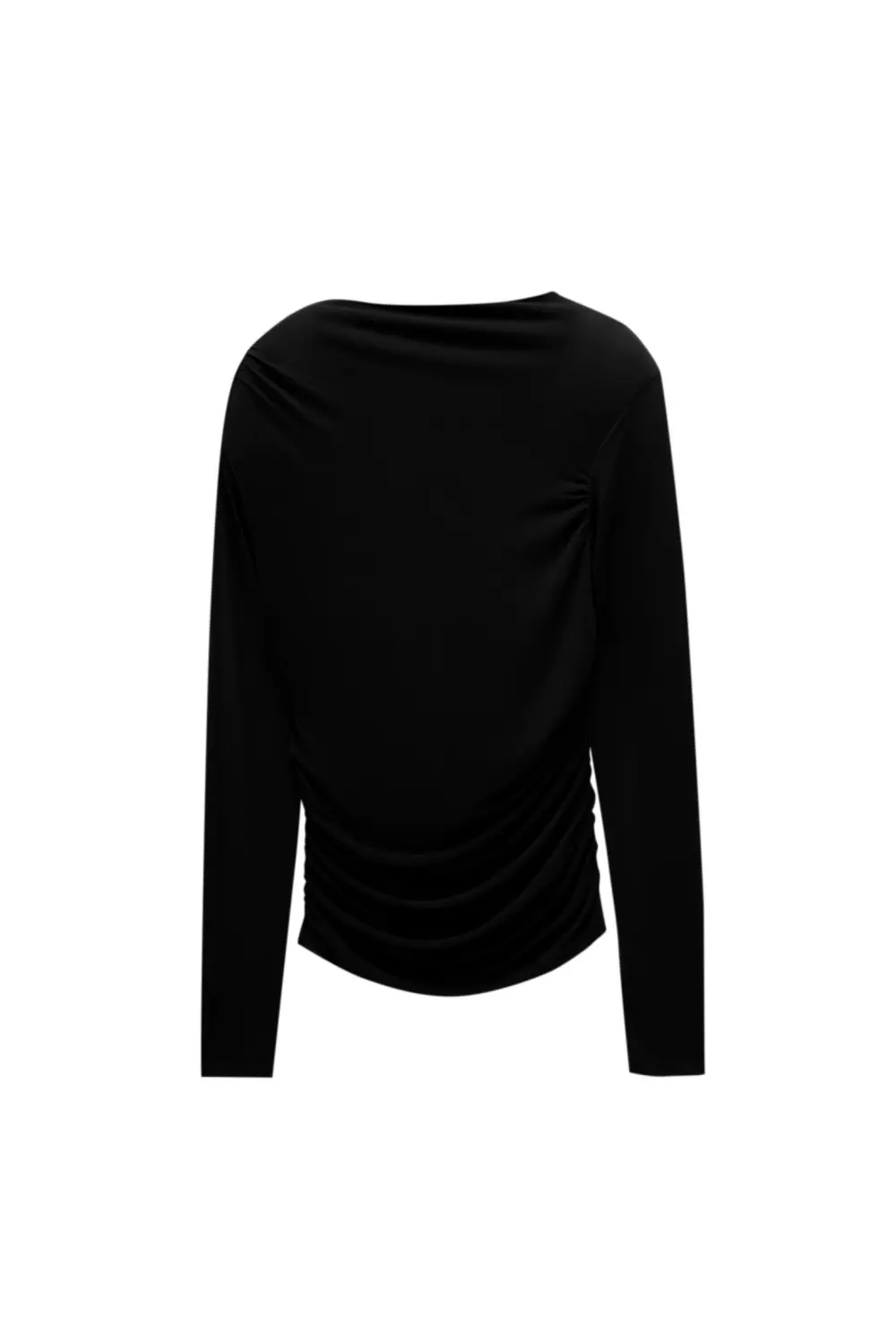 Gathered long sleeve top