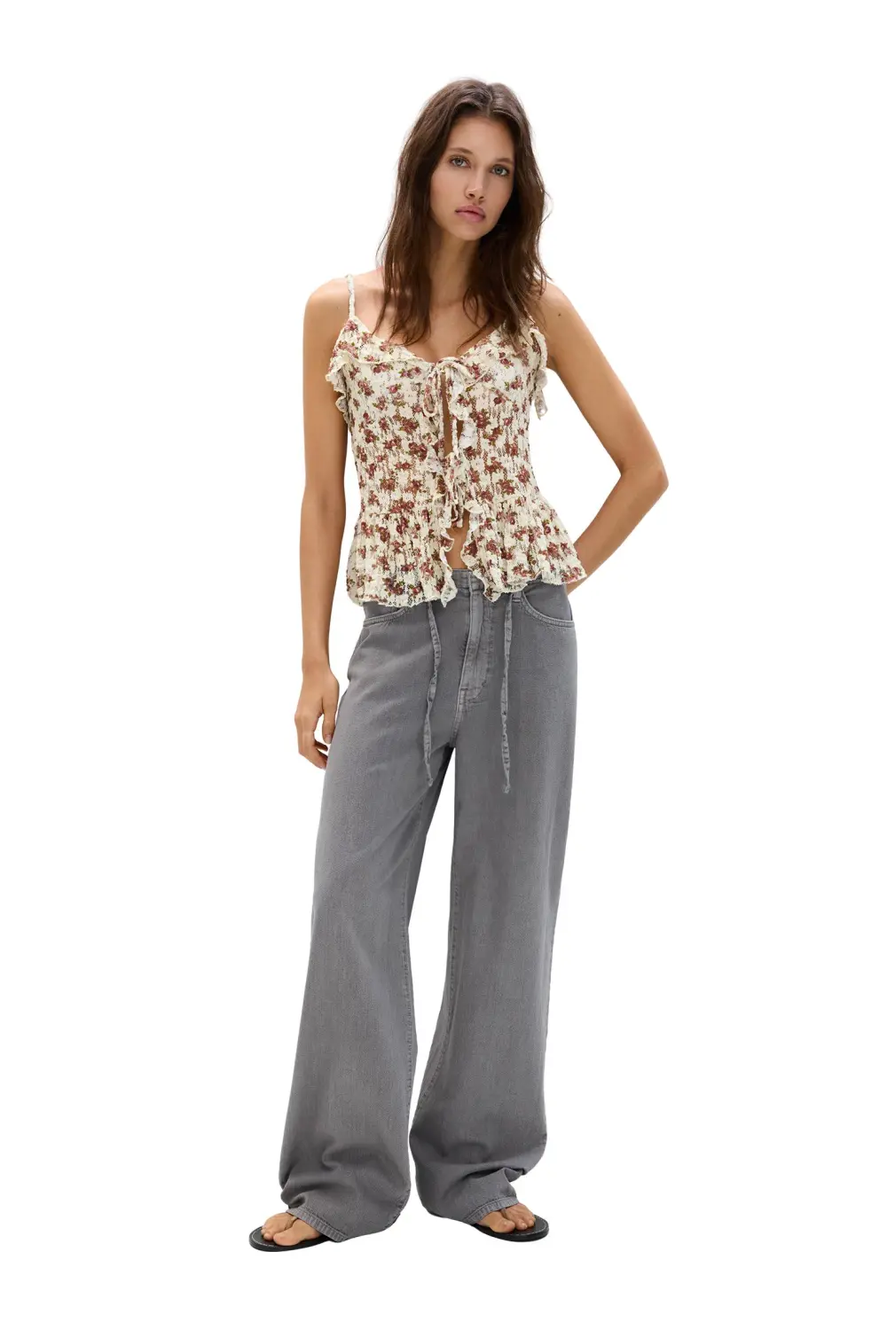 Floral lace top