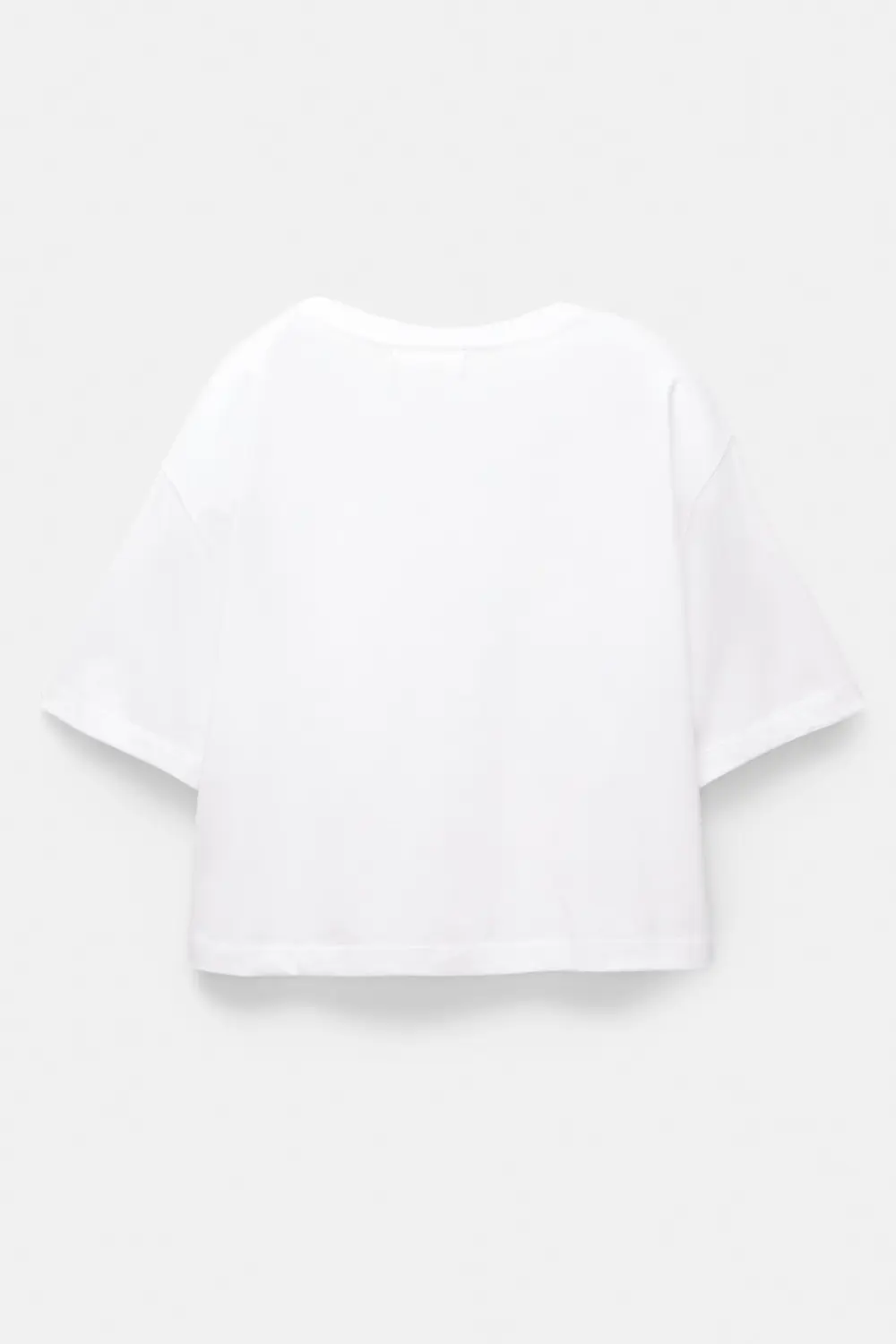 Camiseta cropped manga corta