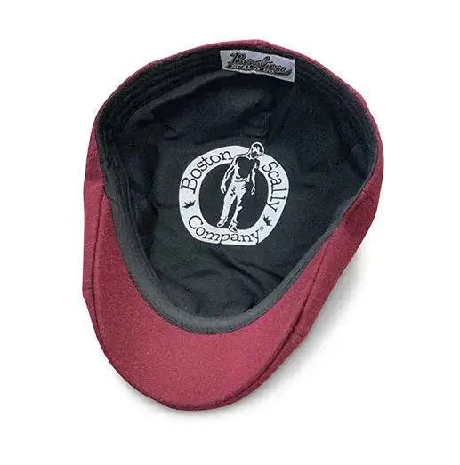 The Christmas Peaky Boston Scally Cap - Crimson