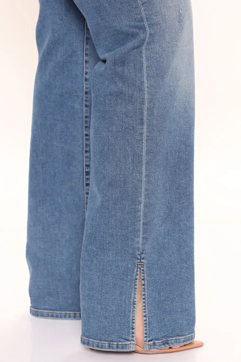 Tall Killing 'Em Softly Side Split Jean - Medium Blue Wash