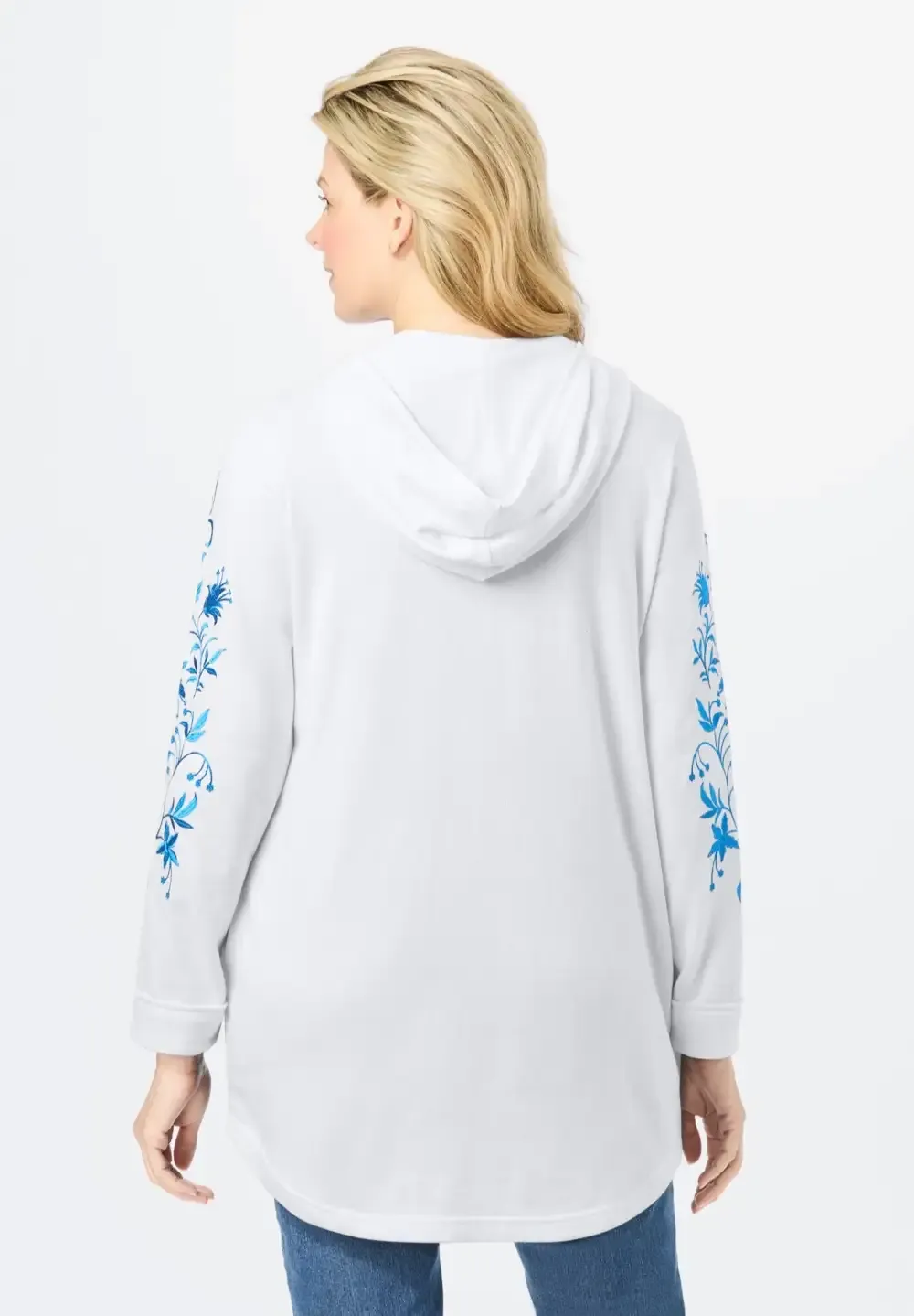 Embroidered Hoodie Sweatshirt