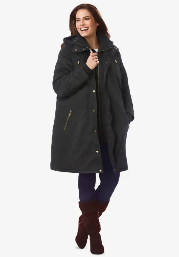 Twill Hooded Stadium Jacket