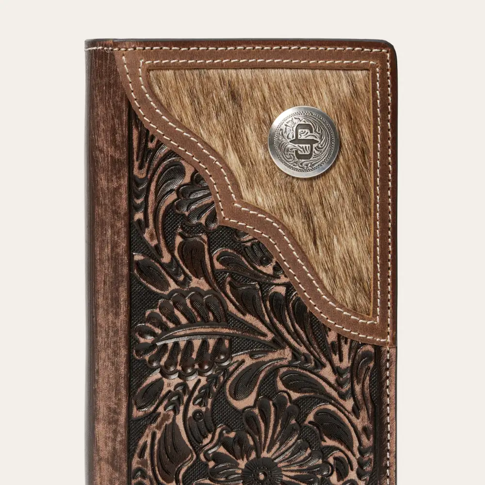 Hair-On-Hide Concho Checkbook